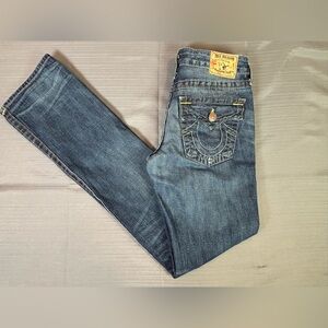 True Religion Billy Strange Brew First Edition Jeans USA Distressed Y2K Women 27